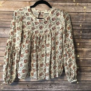 ANTHROPOLOGIE FLOREAT Beaded Blouse